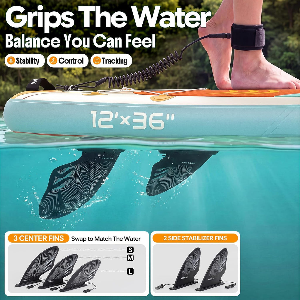 HeyTeak paddle board Retro Orange image 5