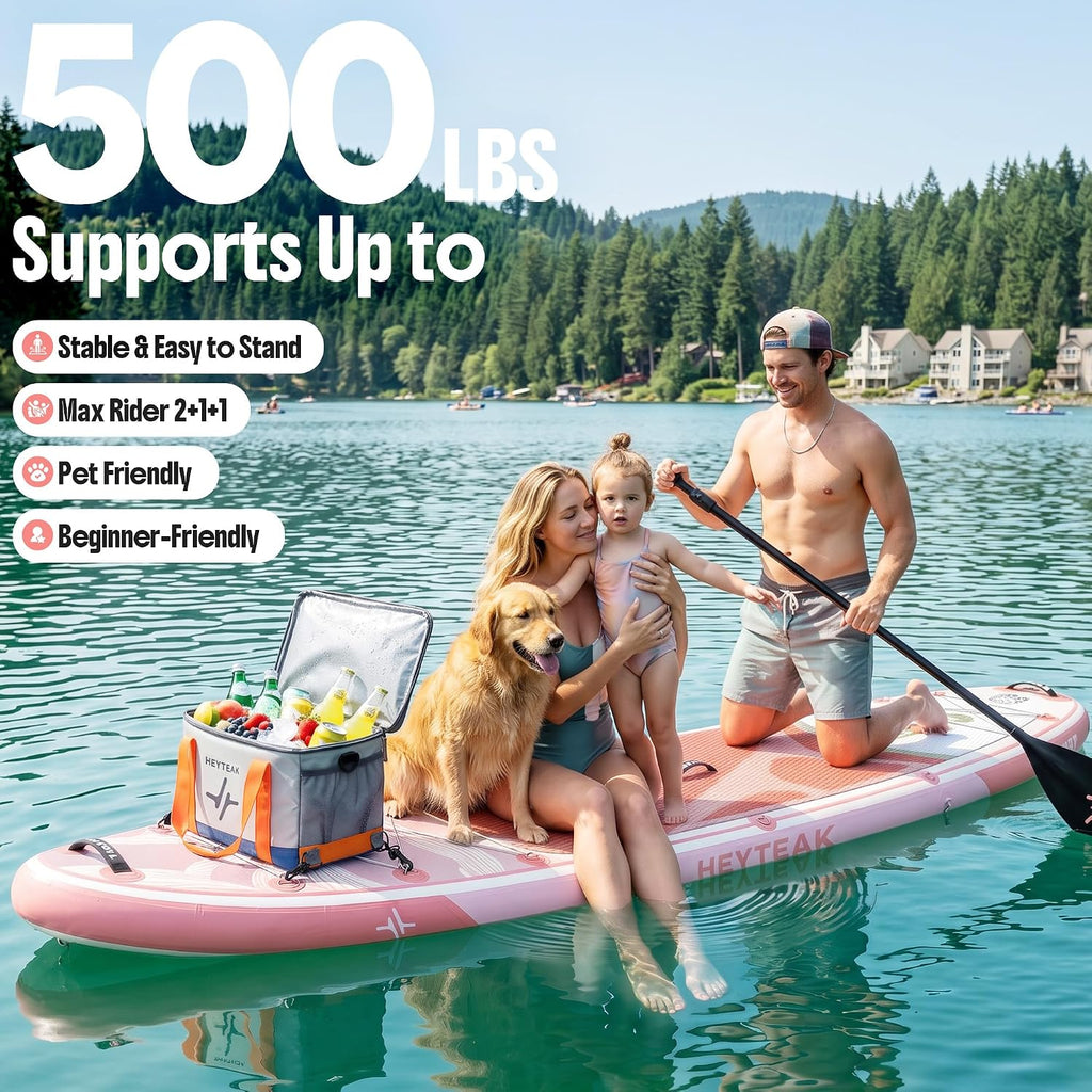 HeyTeak paddle board Floral Pink image 3