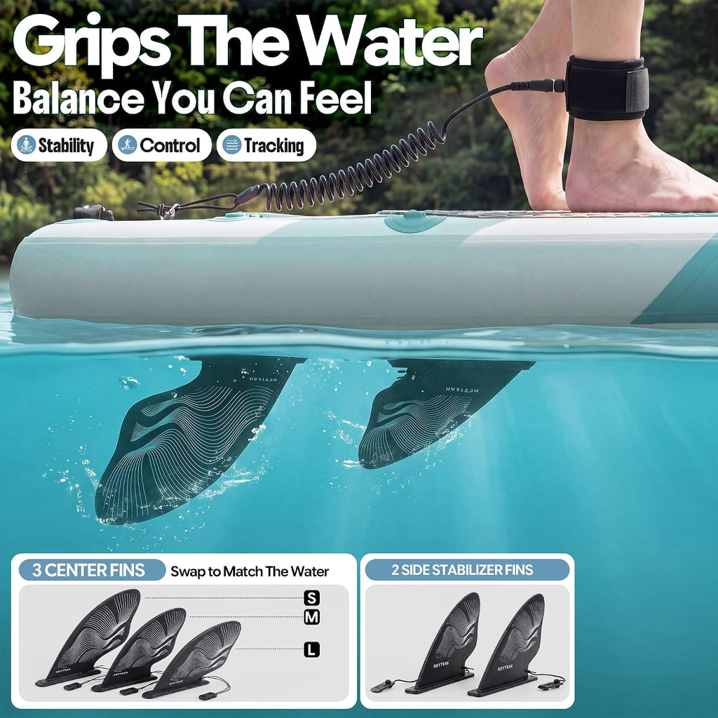 HeyTeak paddle board Ocean Blue Gray image 5